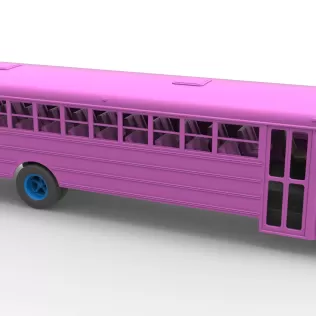 School bus for Figure 8 racing Version 2 Scale 1:25 - Model thumbnail 21