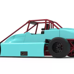 Experimental Pavement Silver Crown Car Version 3 Scale 1:25 - Model thumbnail 13