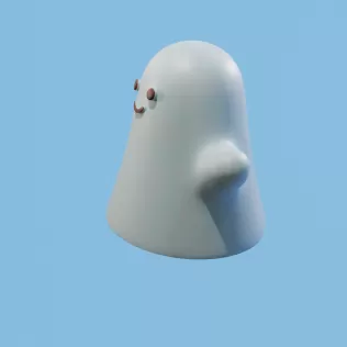 Chibi Ghost STL 3D Printed Mold - Model thumbnail 2