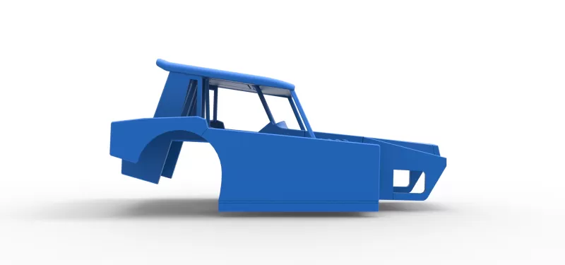 Shell of Vintage Dirt Modified stock car Version 6 Scale 1:25 - Model preview 13