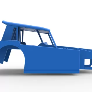 Shell of Vintage Dirt Modified stock car Version 6 Scale 1:25 - Model thumbnail 13