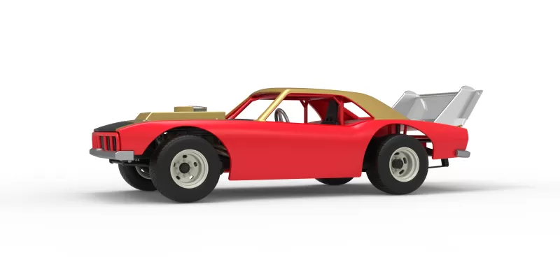 Vintage Semi-Late Model Stock Car Scale 1:25 - Model preview 2
