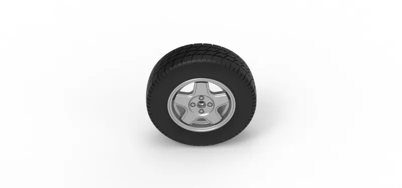 Front wheel of BriSCA Formula 2 Stock Car Scale 1:25 - Model preview 6