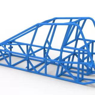Frame of Experimental Pavement Silver Crown Car Scale 1:25 - Model thumbnail 9