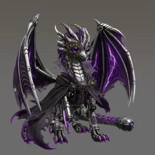 Shadow Mecha Dragon STL File for 3D Print - Model thumbnail 13