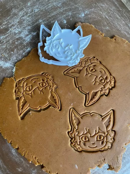 Ren Hana cookie cutter (boyfriend to death) - Model preview 1