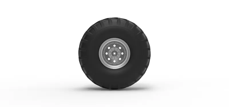 Rear wheel from Mud dragster Scale 1:25 - Model preview 5