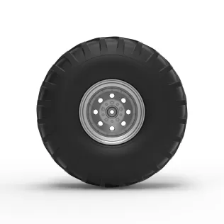 Rear wheel from Mud dragster Scale 1:25 - Model thumbnail 5