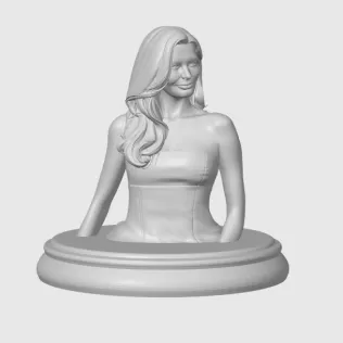 Catherine Zeta-Jones 3D Bust - Model thumbnail 7