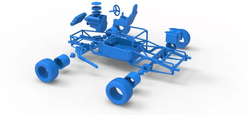 Vintage Semi-Late Model Stock Car Base Scale 1:25 - Model preview 24