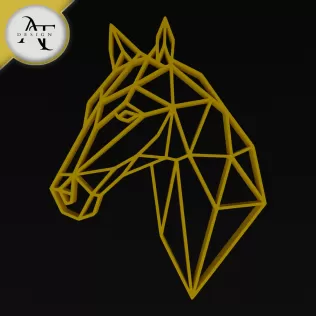 Horse - Geometric - 2D Wall Art Decor