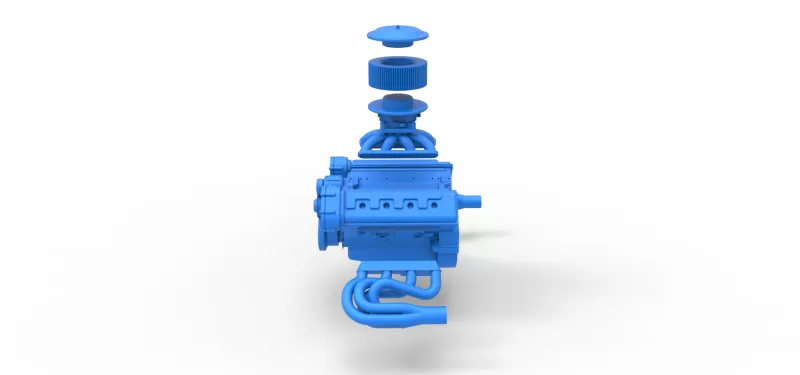 Engine of New Zealand Superstock car Scale 1:25 - Model preview 22