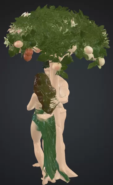 Adam und eva unter einem baum - Model preview 2