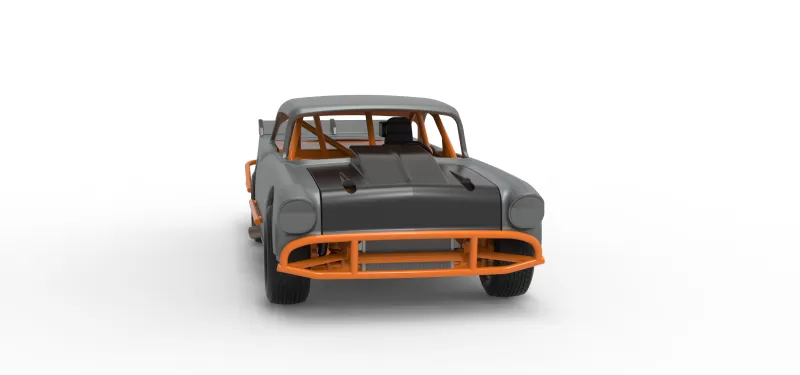 Vintage Dirt Modified stock car Version 9 Scale 1:25 - Model preview 26