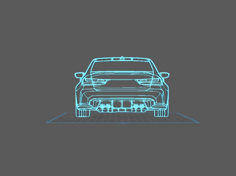 BMW - M3 G80 Wall Art - Model preview 1