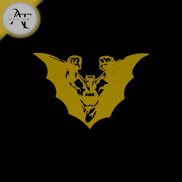 Batman - Superhero - Silhouette - 2D Wall Art Decor - Model preview 1
