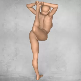 Yoga Female Pose Collection - Model thumbnail 19