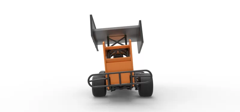 Southern Wing Modified Stock car while turning Scale 1:25 - Model preview 16