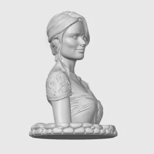 Olivia Wilde 3D Bust - Model thumbnail 11