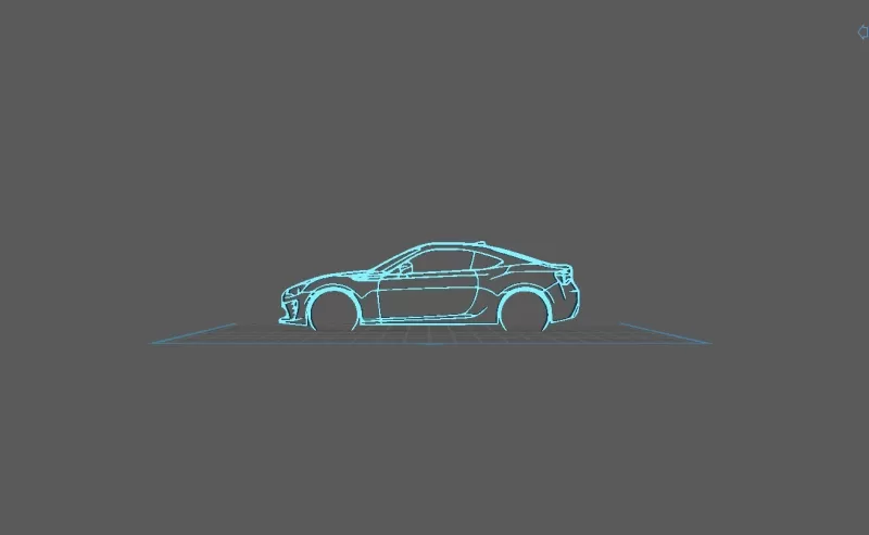 Toyota - GT86 2017 Wall Art - Model preview 1