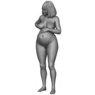 Beautiful Pregnant Woman 3D Print Model - Model thumbnail 3