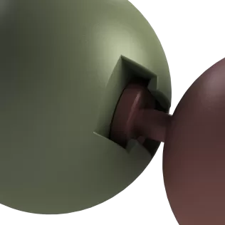 Smiling Modular Caterpillar – Flexible Articulated Fidget Toy - Model thumbnail 3