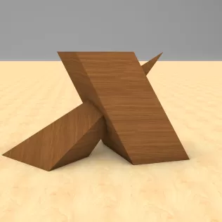 Intersection of Pyramid and Parallelepiped - Model thumbnail 2