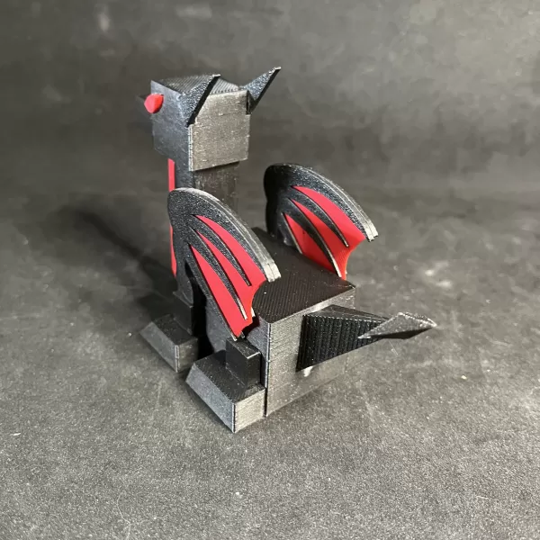 Low Poly Baby RoboDragon - Model preview 3