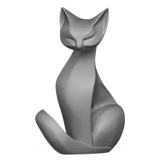 Decorative Cat Statue 3D Print Model - Model thumbnail 3