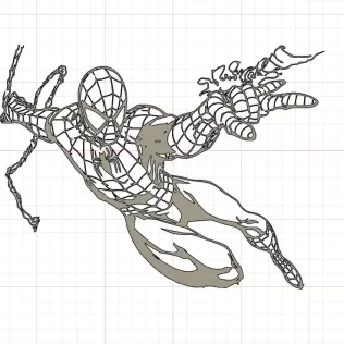 Silhouette Spider Man - Marvel Wall art