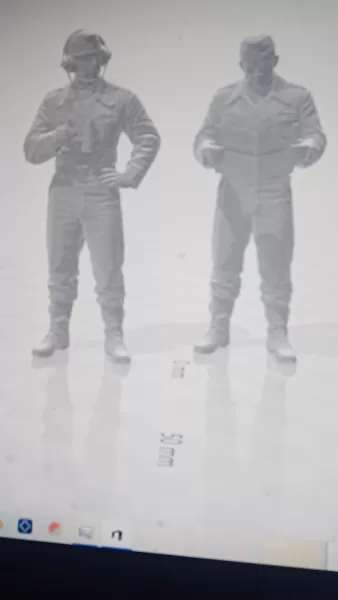 WWII German Tank Crew & Infantry Officer – STL Pack - Model preview 2