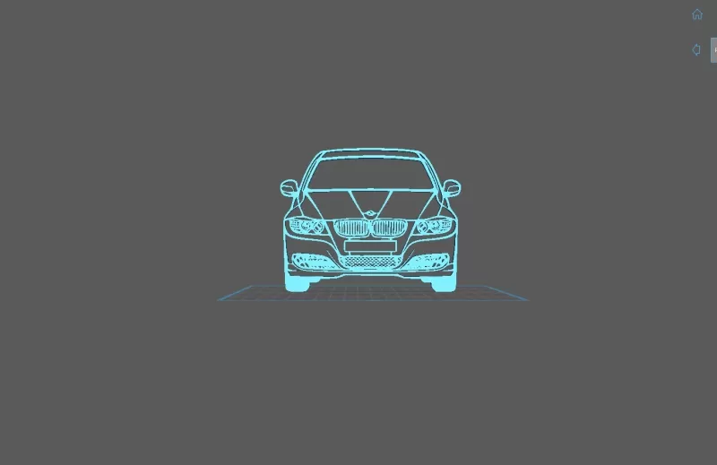 BMW - E90 2009 Wall Art - Model preview 1