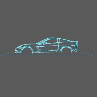 Chevrolet - Corvette C6 Z06 Wall Art
