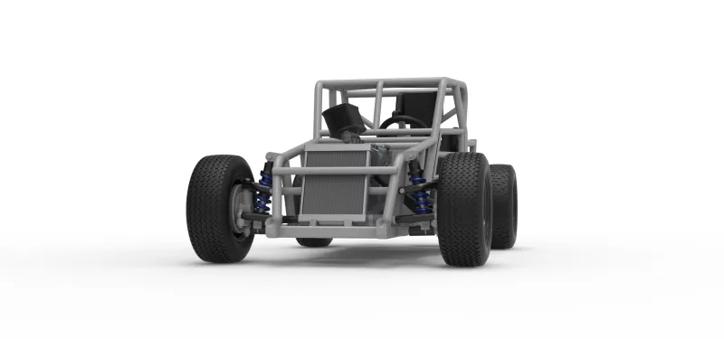 Dwarf car Base Version 2 Scale 1:25 - Model preview 6