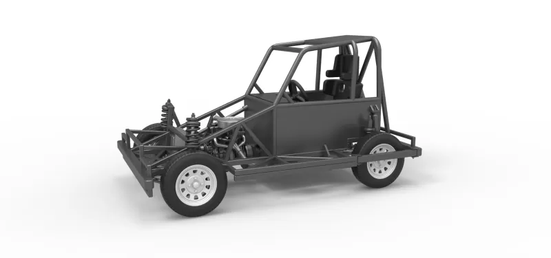New Zealand Ministock car Base Version 2 Scale 1:25 - Model preview 1