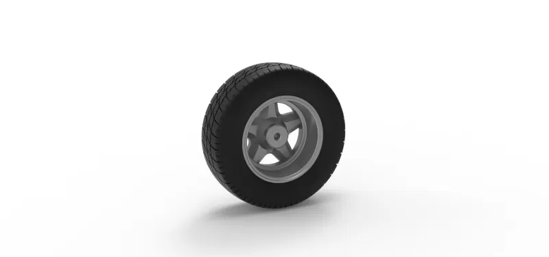 Front wheel of BriSCA Formula 2 Stock Car Scale 1:25 - Model preview 9