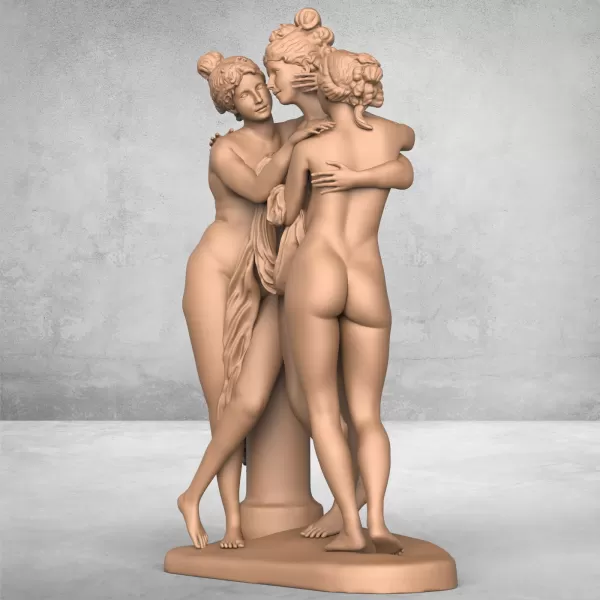 Beautiful Women Statue - Model preview 3