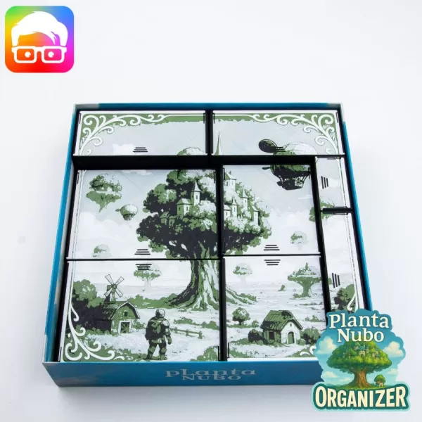 Planta Nubo board game organizer by @ammedia3d - Model preview 1