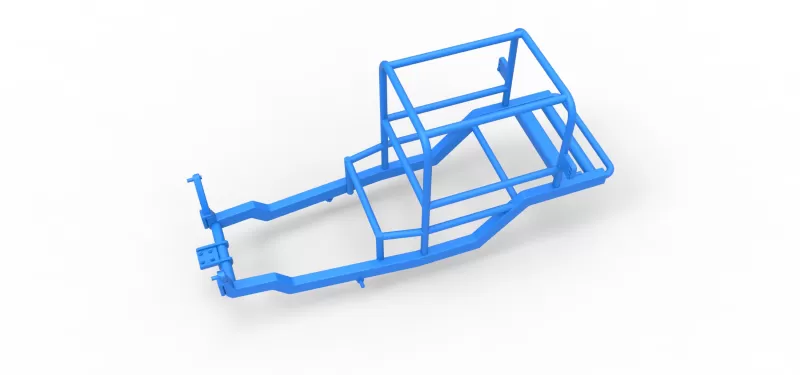 Frame of Vintage Supermodified stock car V2 Scale 1:25 - Model preview 2