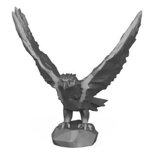 Eagle Sculpture 3D Printable Model - Model thumbnail 2