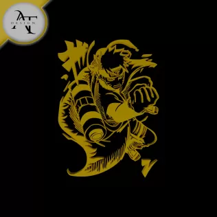 Naruto Uzumaki - Silhouette - 2D Wall Art Decor