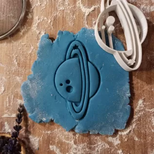 Ringed Planet Cookie & Clay Cutter, Gift for Space Lovers - Model thumbnail 1
