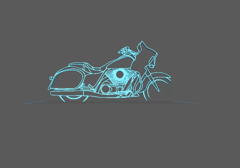 Kawasaki - Vulcan VN 1700 Wall Art - Model preview 1