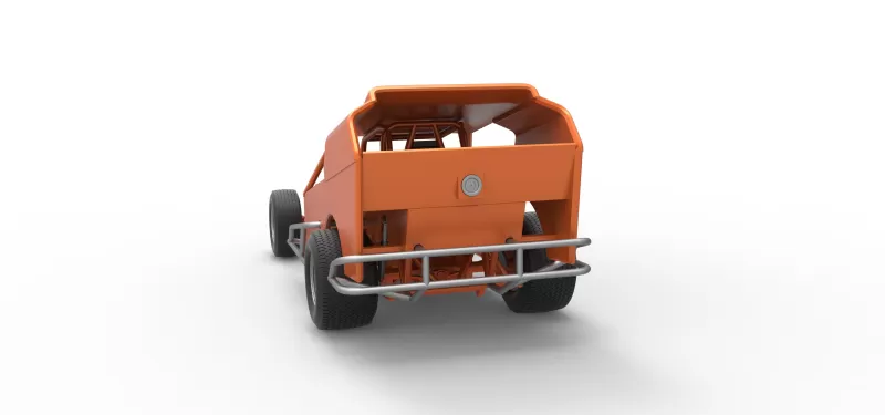 Vintage Dirt Modified stock car Version 3 Scale 1:25 - Model preview 14