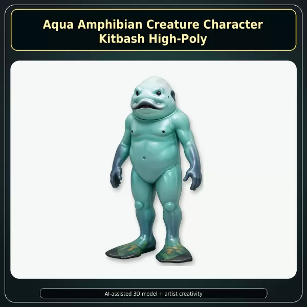 Anthro Animal Character Collection – Adventure Mascot Kitbash - Model preview 6