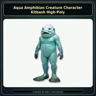 Anthro Animal Character Collection – Adventure Mascot Kitbash - Model thumbnail 6