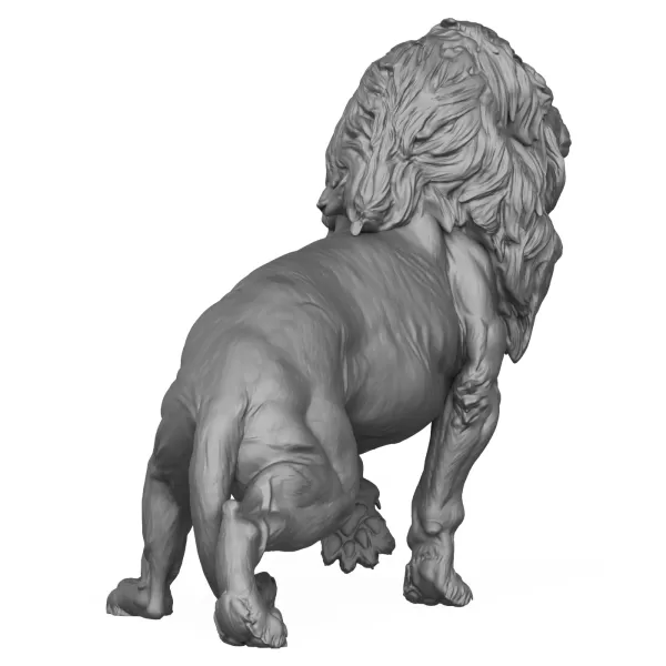 3D Printable Wild Giant Lion - Model preview 4