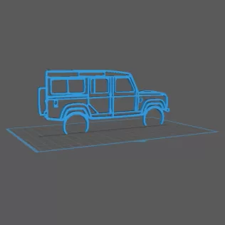 Land Rover - Defender 110 Wall Art - Model thumbnail 1