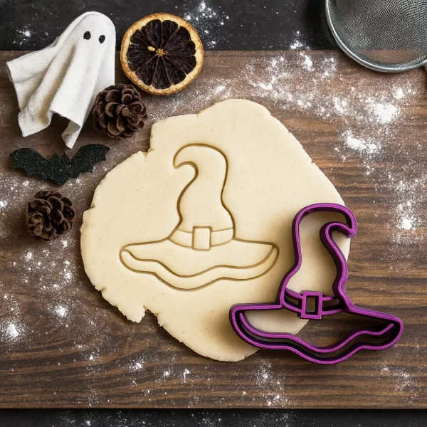 Halloween Witch Hat Cookie Cutter, Halloween Surprise & Gift - Model preview 1