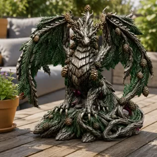 Ancient Forest Guardian Dragon STL File for 3D Print - Model thumbnail 4